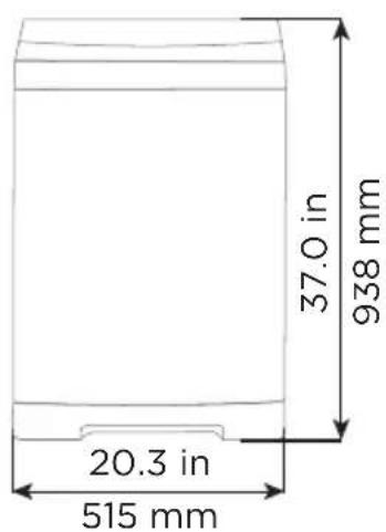 BLACK & DECKER BPWM20W - DIMENSIONS PRINCIPALES ET SPÉCIFICATIONS - 1