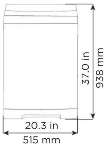 BLACK & DECKER BPWM20W - KEY DIMENSIONS AND SPECIFICATIONS - 1