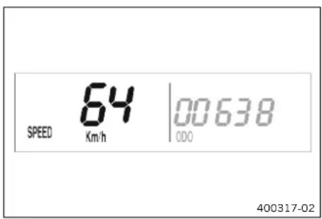 KTM 500 EXC-F (2024) - Mode d'affichage SPEED (vitesse) - 1
