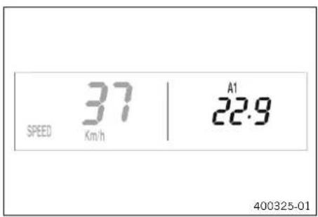 KTM 500 EXC-F (2024) - Mode d'affichage SPEED/A1 (vitesse moyenne 1) - 1