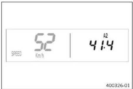 KTM 500 EXC-F (2024) - Mode d'affichage SPEED/A2 (vitesse moyenne 2) - 1