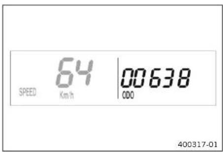 KTM 350 EXC-F (2024) - Mode d'affichage SPEED/ODO (odomètre) - 1