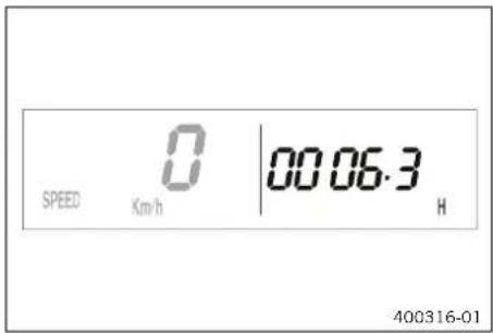 KTM 350 EXC-F (2024) - Mode d'affichage SPEED/H (heures d'utilisation) - 1