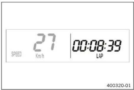 KTM 350 EXC-F (2024) - Mode d'affichage SPEED/LAP (temps au tour) - 1
