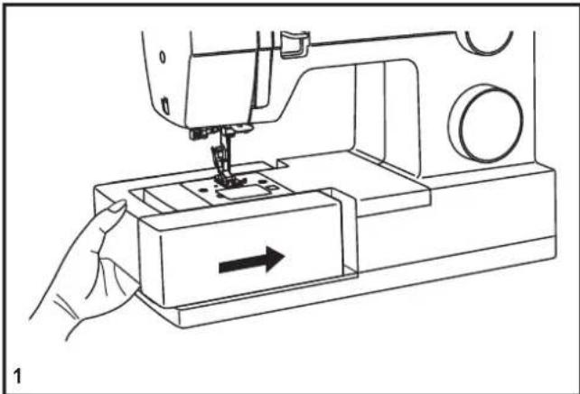 SINGER 5523 - Installation du bras amovible - 1