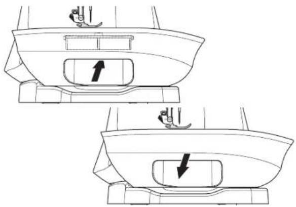 SINGER C440 - Quitar y Colocar el Compartimiento Removable - 1