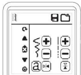 Screenshot of a software toolbar with icons and labels, including function keys, zoom, and control buttons