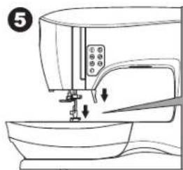 SINGER C440Q - COMPARTIMENT DE RANGEMENT AMOVIBLE - 5