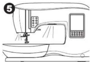 SINGER C440Q - TABLA DE HILO, TELA Y AGUJA - 4