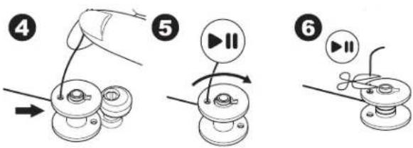 Diagram illustrating three-step mechanical assembly steps: pinning, rotation, and clamping.