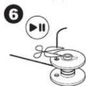 SINGER C440Q - Bobinage de la Canette - 6