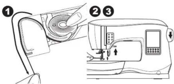 SINGER C440Q - Récupérer le Fil de la Canette - 1