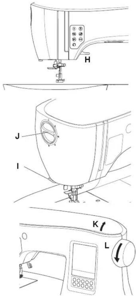 SINGER C440Q - Installer la machine dans un meuble de couture (N) - 1