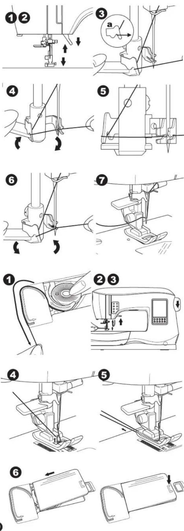 SINGER C440Q - Threading the Needle Eye - 2