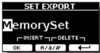 Dexibell VIVO H10MG - Exportation d'un ensemble de mémoire dans la mémoire USB - 3