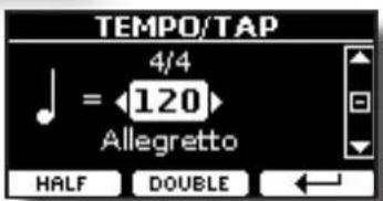 Dexibell VIVO H10MG - Appuyez sur le bouton [♩=] - 2