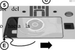 Diagram illustrating a mechanical or electrical system with labeled components A, B, C, D and directional arrows indicating motion or flow.