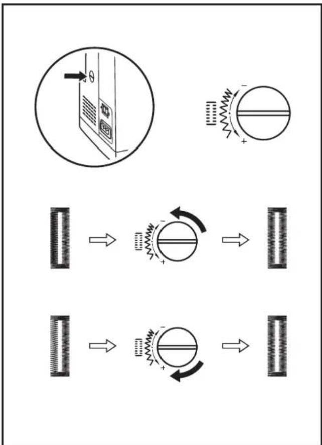 SINGER HD6380M - Équilibrage gauche et droit pour boutonnière - 1
