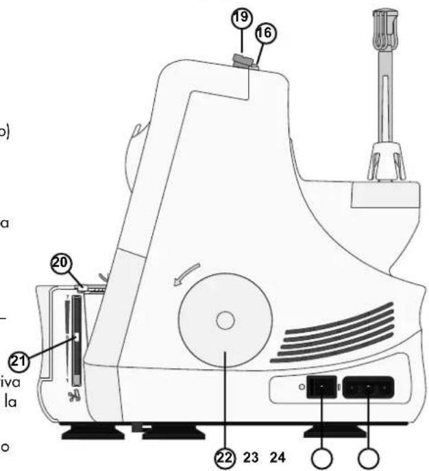 Technical diagram of a device with numbered parts, likely an electronic device or machine component.