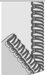 SINGER S14-88 - Flatlock 3 fils, large (et étroit) - 1