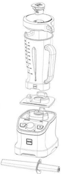 NOVIS ProBlender 880 - Lista över delar - 1