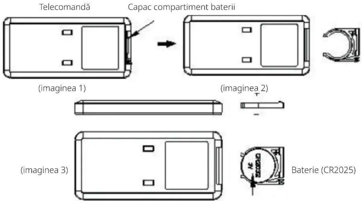Clean Air Optima CA-607W Smart - Schimbarea bateriilor de la telecomanda - 1
