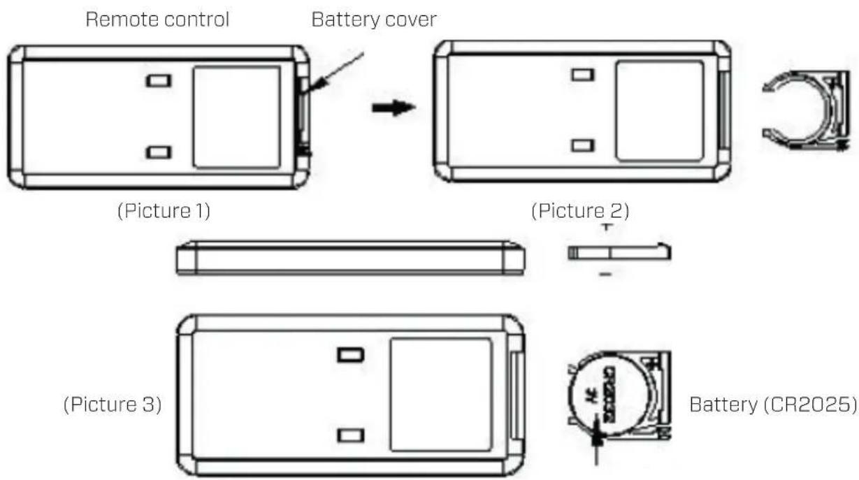 Clean Air Optima CA-607W Smart - Replacing batteries in the remote control - 1