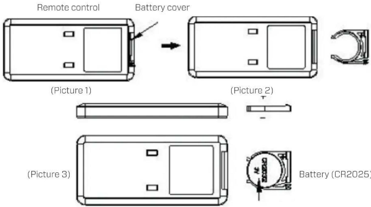Clean Air Optima CA-607B Smart - Replacing batteries in the remote control - 1