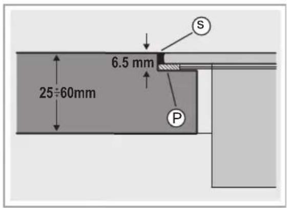 25÷60mm 6.5 mm S P