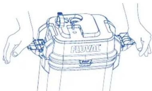 Fluval FL 107 - Vider le filtre - 1