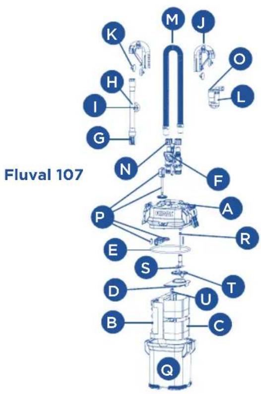 Fluval FL 107 - Order replacement parts from your Fluval dealer or by contacting Customer Service. - 1