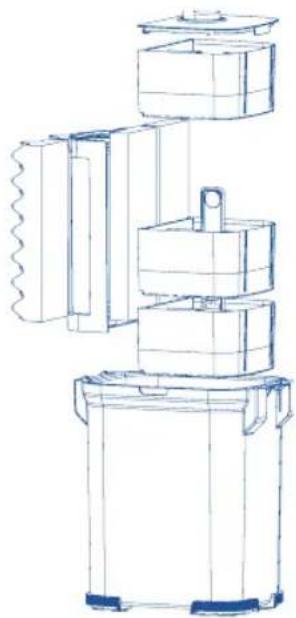Fluval FL 407 - Prepare o filtro - 1