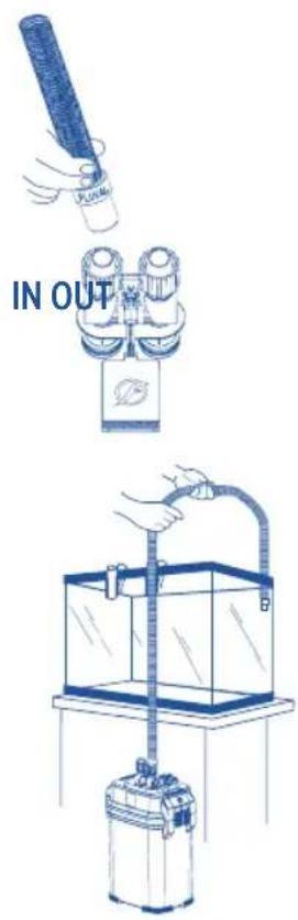 Fluval FL 407 - Préparer le branchement du tube d'entrée - 2