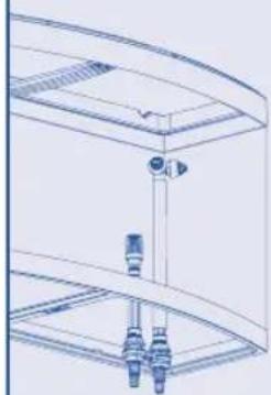 Fluval FL 407 - MIT FILTERVERBINDUNG UNTER DEM BECKEN - 1
