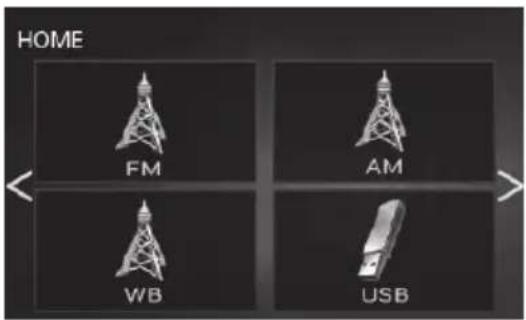 HOME FM AM WB USB