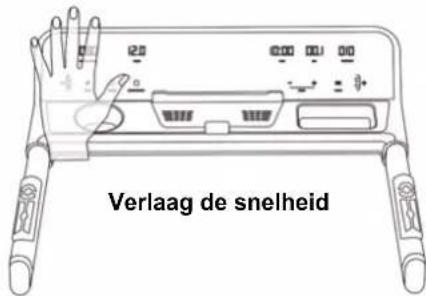 Verlaag de snelheid