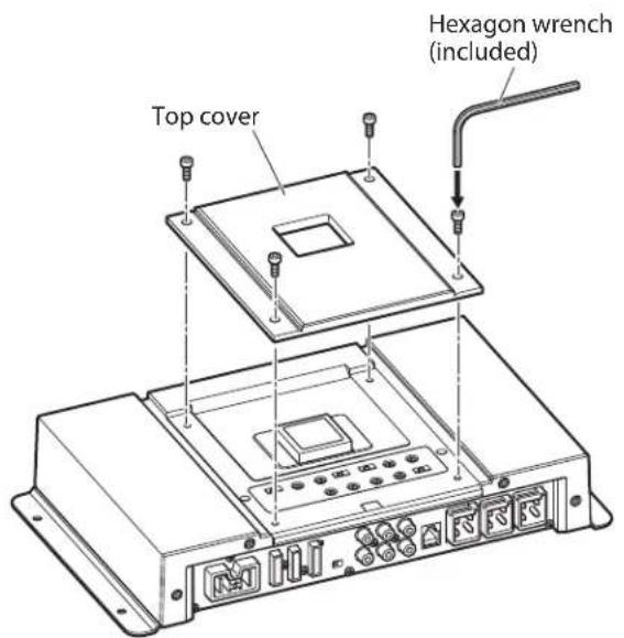 ALPINE HDA-M80 - REMOVING THE TOP COVER - 1