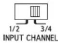 ALPINE HDA-M80 - ⑦ Selettore dei canali di ingresso (CHANNEL-3/4) (solo HDA-F60/HDA-V90) - 2