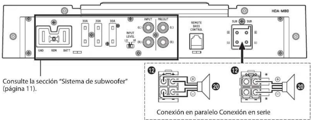 ALPINE HDA-M80 - Sistema del subwoofer de doble bobina de voz - 1