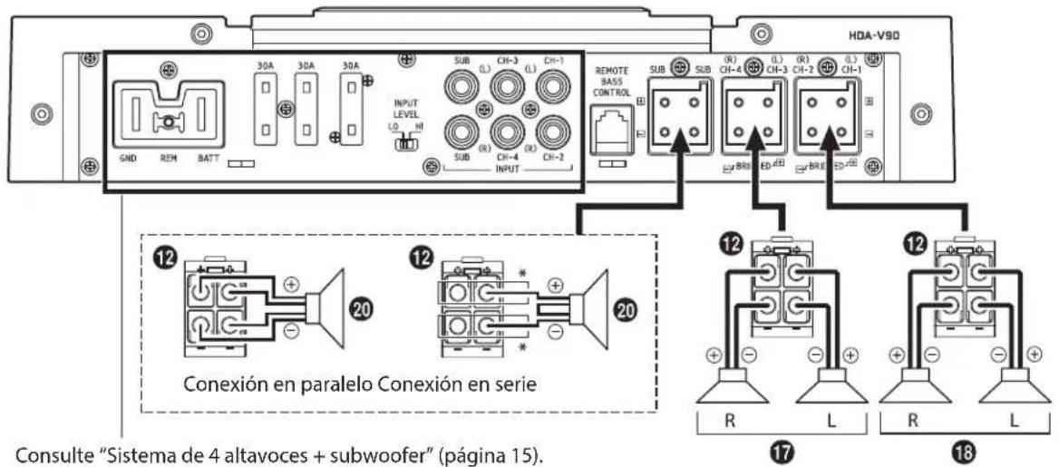 ALPINE HDA-M80 - Sistema de 4 altavoces + subwoofer - 2