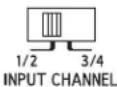ALPINE HDA-M80 - ⑦ Переключатель входного канала (CHANNEL-3/4) (только HDA-F60/HDA-V90) - 1