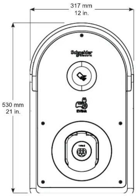 SCHNEIDER EVB3S11NCA - Dimensions et poids / Dimensions and weight - 1