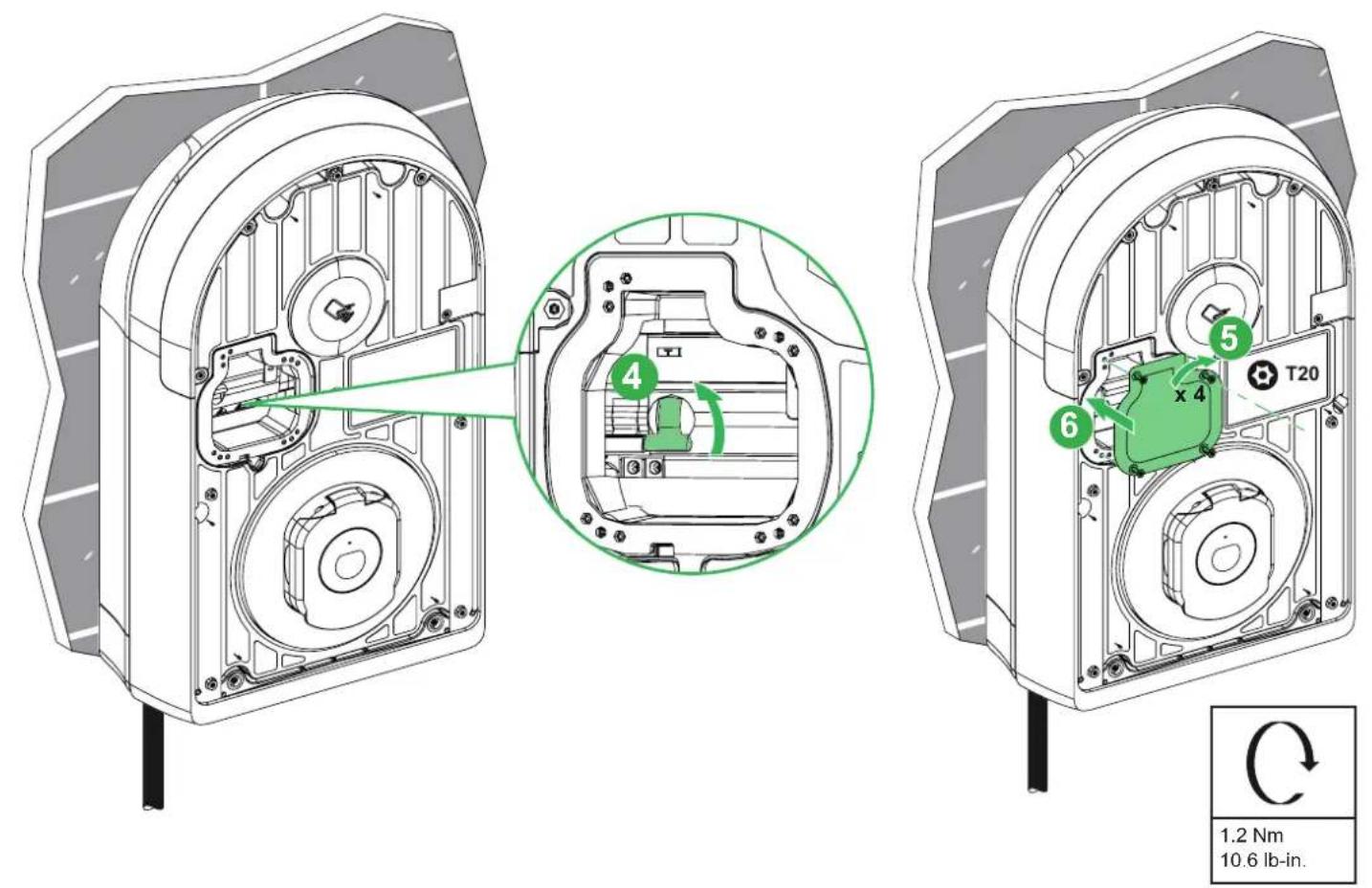 SCHNEIDER EVB3S11NCA - Montage du capot de la face avant / Fitting the front cover - 6