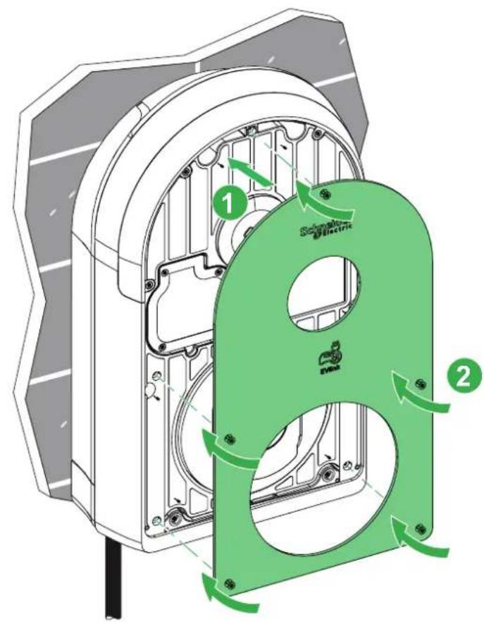 SCHNEIDER EVB3S11NCA - Montage du plastron / Fitting the front plate - 1