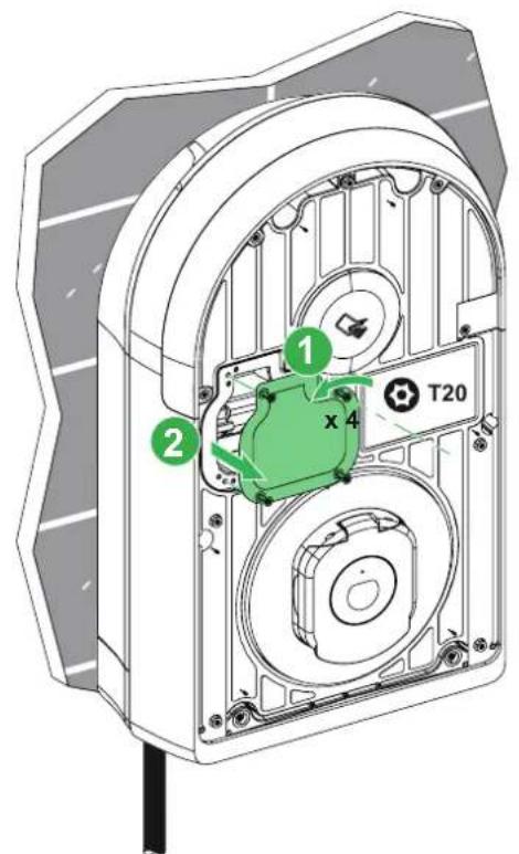 SCHNEIDER EVB3S11NCA - Montage du capot de la face avant / Fitting the front cover - 4