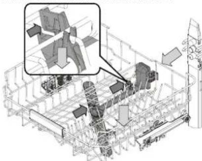 BAUKNECHT B8I HP42 LC - Der Geschirrspüler darf nie ohne Filtersiebe oder mit ausgehängten Filtern in Betrieb genommen werden. - 2