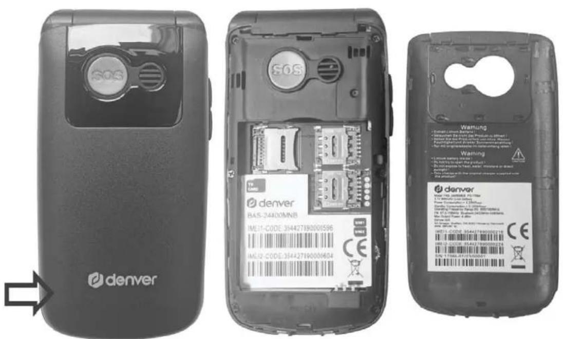 DENVER BAS-24400MNB - Configuration de votre téléphone - 1