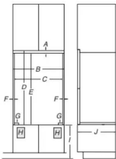 WHIRLPOOL WOES5027LB - Double Ovens Installed in Cabinet - 1