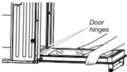 WHIRLPOOL WOES5027LB - Enlever la/les porte(s) du four - 1