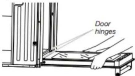 WHIRLPOOL WOED5030LW - Enlever la/les porte(s) du four - 1